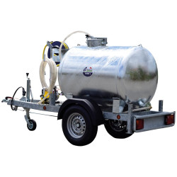 Water tank trailer 1000 litres green spaces - Road 90km/h - PTC 1.5 T