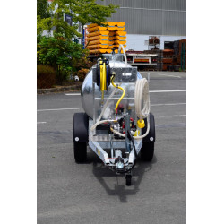 Water tank trailer 1000 litres green spaces - Road 90km/h - PTC 1.5 T