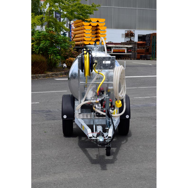 Water tank trailer 1000 litres green spaces - Road 90km/h - PTC 1.5 T