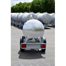 Water tank trailer 1000 litres green spaces - Road 90km/h - PTC 1.5 T