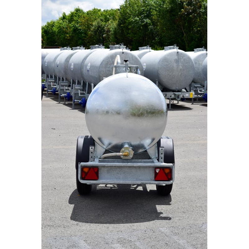Water tank trailer 1000 litres green spaces - Road 90km/h - PTC 1.5 T