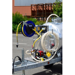 Water tank trailer 1000 litres green spaces - Road 90km/h - PTC 1.5 T