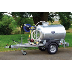 Water tank trailer 1000 litres green spaces - Road 90km/h - PTC 1.5 T