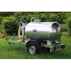 Water tank trailer 1000 litres green spaces - Road 90km/h - PTC 1.5 T