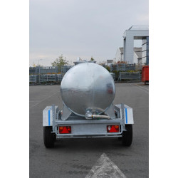 Water tank trailer 2000 litres green spaces - Road 90km/h - PTC 3.5 T