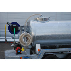 Water tank trailer 2000 litres green spaces - Road 90km/h - PTC 3.5 T