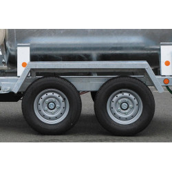 Water tank trailer 2000 litres green spaces - Road 90km/h - PTC 3.5 T