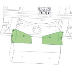 Fastening kit for constant-level drinker mounted on one-piece bowser