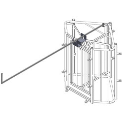 Remotely controlled handle for sheep drafting gate