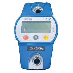 Mobile weighing crush for sheep with weighing dial