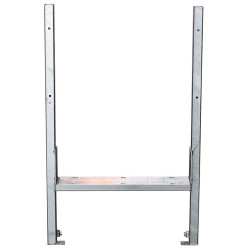 End frame for free service trough - Double