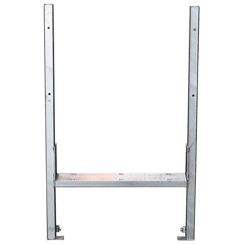 End frame for free service trough - Double