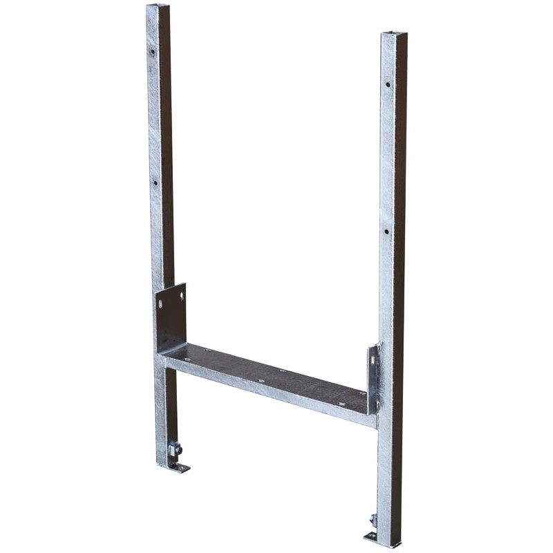 End frame for free service trough - Double