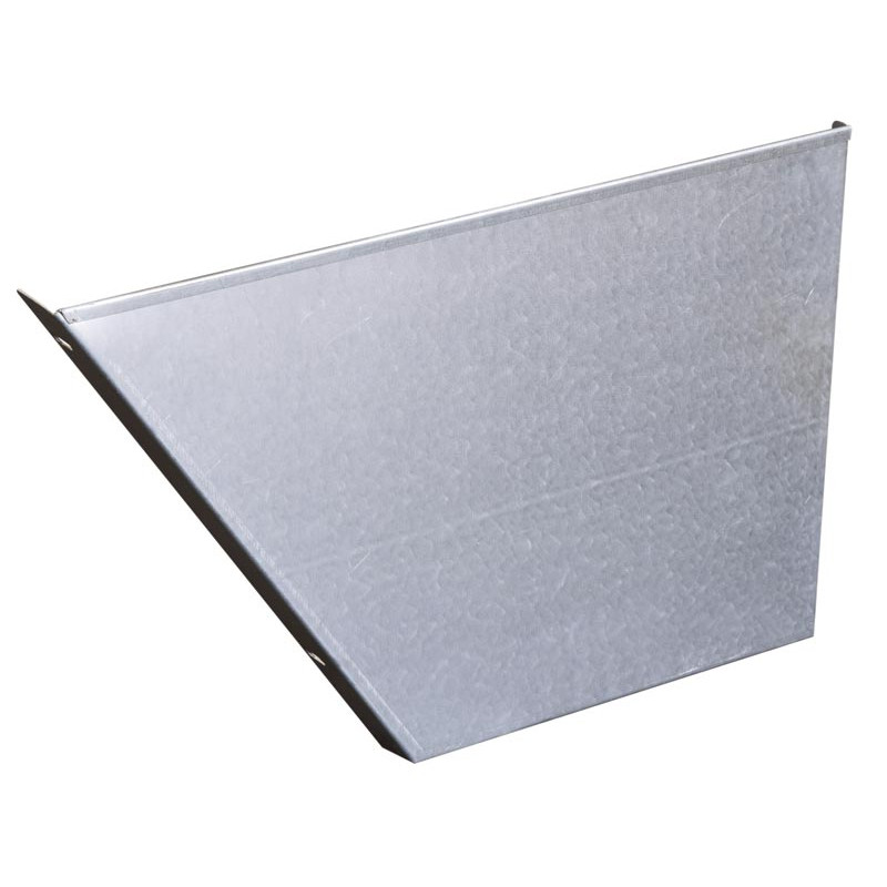 End panel for free service trough - Single