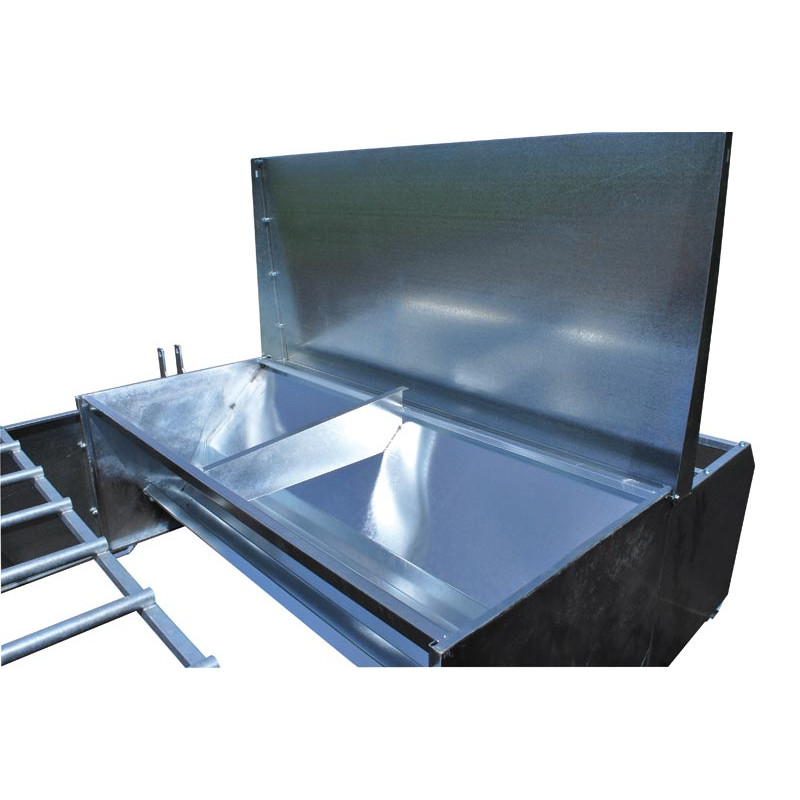 450 L selective feeder with double corral for lambs