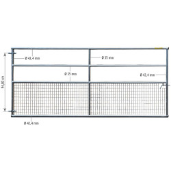 3 m Sheep Fixed semi-meshed field gate