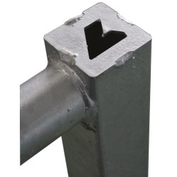 Sheep pasture fence extendable 7 bars with 1 latch 3/4 m