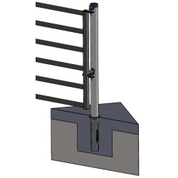 Round PE sleeve for round Ø 102 mm post