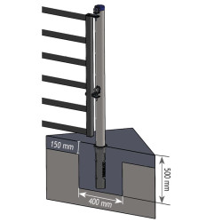 Round PE sleeve for round Ø 102 mm post