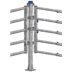 "EASYLOCK" 1/2 bracket for Ø 102 mm post