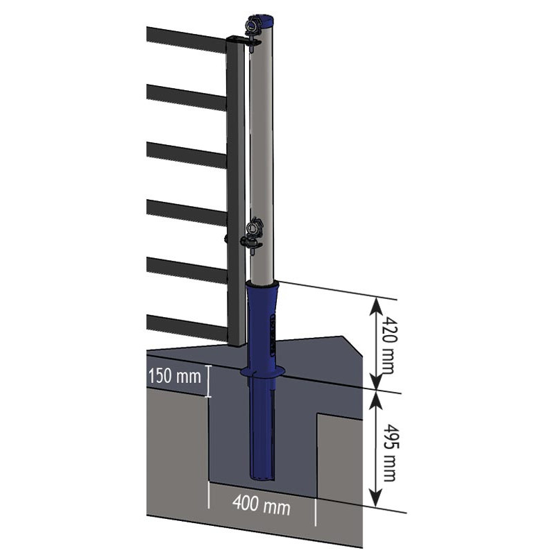 "ISOPROTEC" PE cover for Ø 102 mm posts 