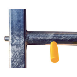 6-bar Ø48.3 mm front end panel with 2 EASYLOCK automatic latches