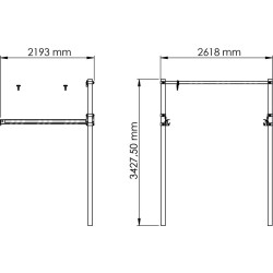 Extension module for motorised forcing race Extension module for motorised forcing race