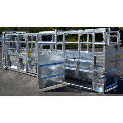 Fixed cattle handling race