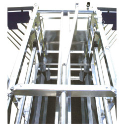 Fixed cattle handling race
