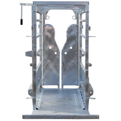 LFM crush - Handling - Adjustable sides - Sheeted side panels with opening top part LFM crush - Handling - Adjustable sides - Sheeted side panels with opening top part