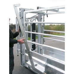 LFM crush - Handling - Adjustable sides - Sheeted side panels with opening top part LFM crush - Handling - Adjustable sides - Sheeted side panels with opening top part