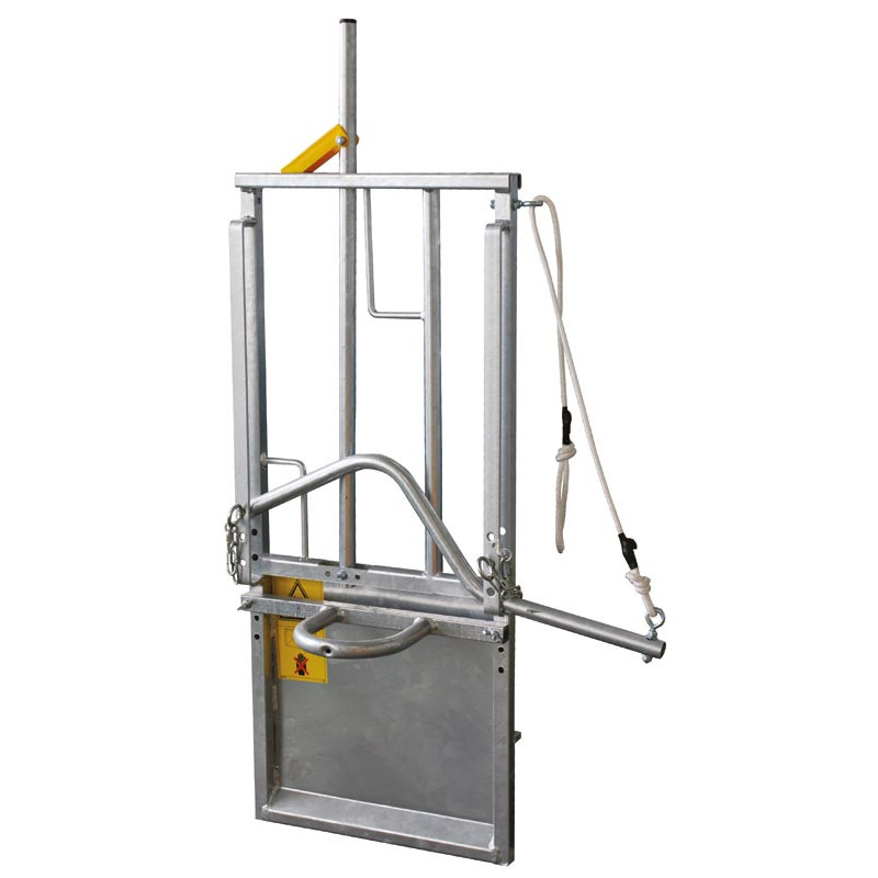 Headlock gate for dehorning calves Headlock gate for dehorning calves