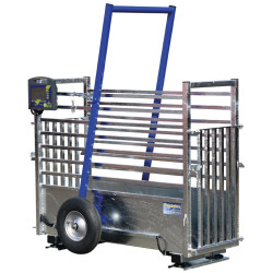 Mobile weighing crush for calves Mobile weighing crush for calves