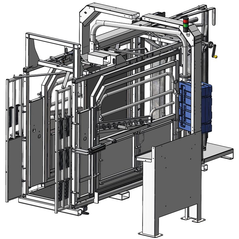 LVAPI crush - 3 gates - Adjustable sides - Opening side panels with gates