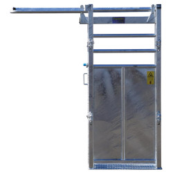 Manual single-panel offset stop gate Manual single-panel offset stop gate