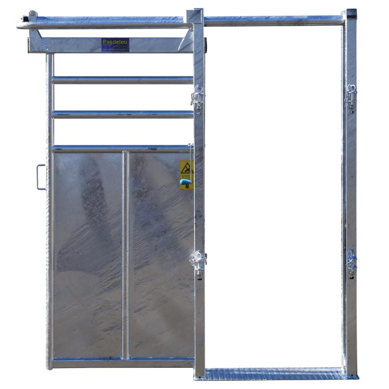 Manual single-panel offset stop gate Manual single-panel offset stop gate