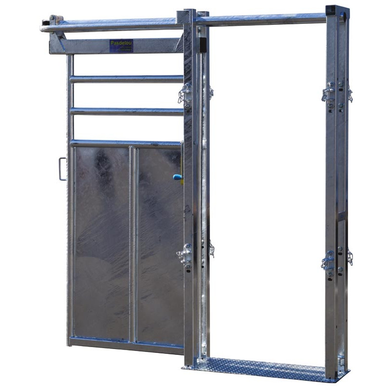 Manual single-panel offset stop gate Manual single-panel offset stop gate