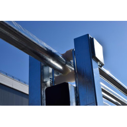 Manual single-panel offset stop gate Manual single-panel offset stop gate