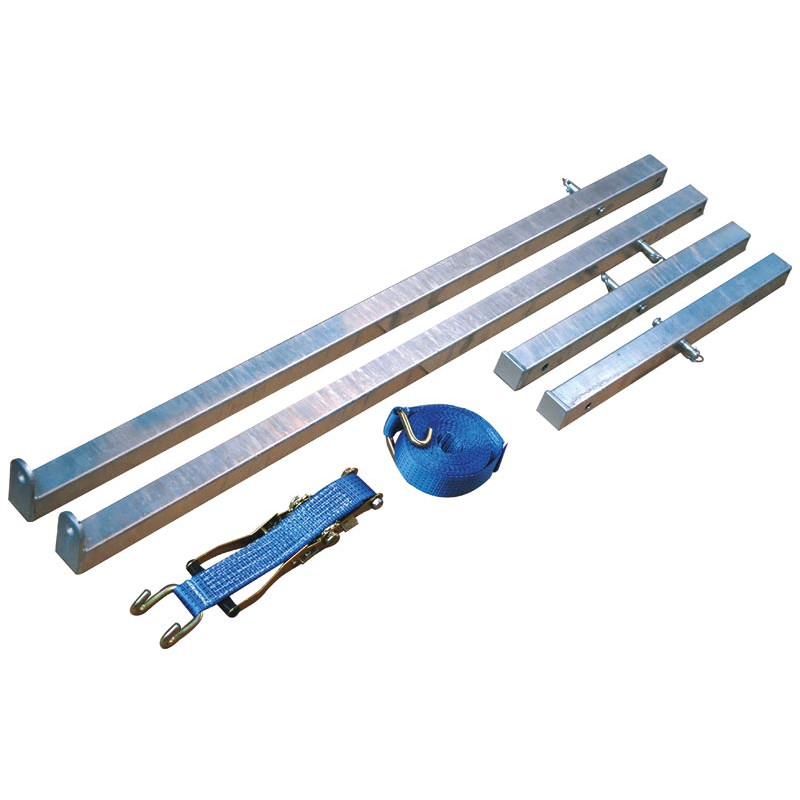 Panel holder for cattle crush with fixed sides Panel holder for cattle crush with fixed sides