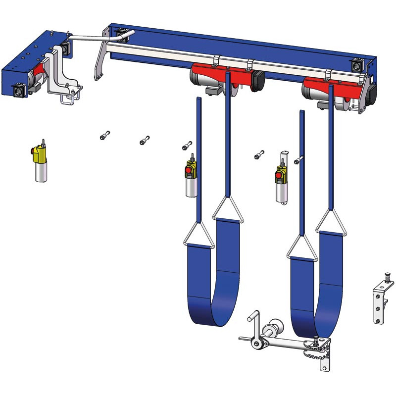 Electric hoof care kit for crush with fixed width sides - 4 gates Electric hoof care kit for crush with fixed width sides - 4 gates