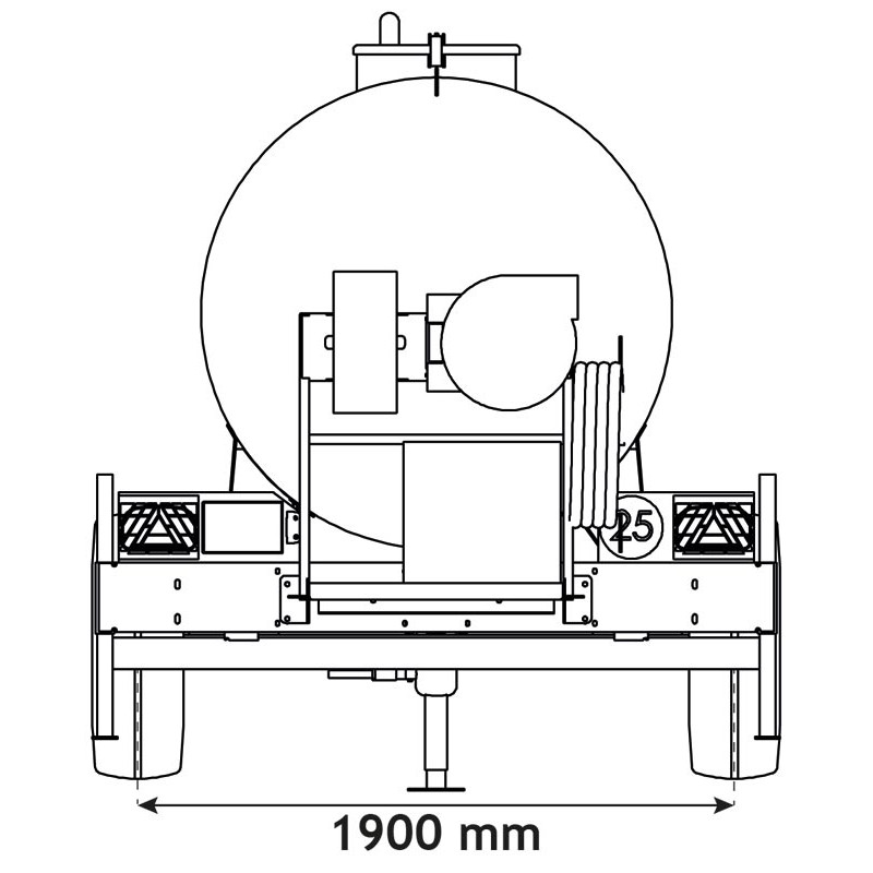 Water bowsers on trailers for green spaces 4400 L