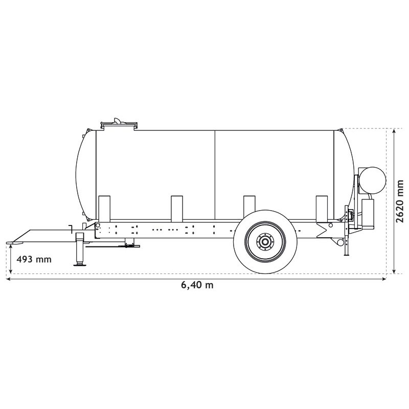 Water bowsers on trailers for green spaces 8000 L Water bowsers on trailers for green spaces 8000 L
