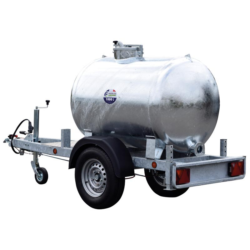 Water tank trailer 1000 litres - Road 90km/h - PTC 1.5 T Water tank trailer 1000 litres - Road 90km/h - PTC 1.5 T