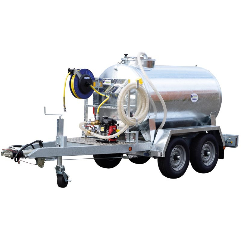 Water tank trailer 2000 litres green spaces - Road 90km/h - PTC 3 T Water tank trailer 2000 litres green spaces - Road 90km/h - PTC 3 T