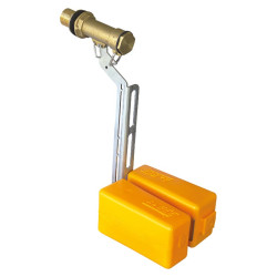 High flow float valve for constant-level drinker on bowser