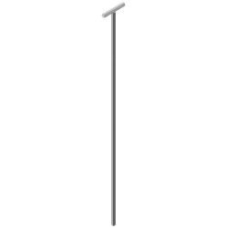 Extendible tubular handling hurdle with hinge pin Extendible tubular handling hurdle with hinge pin