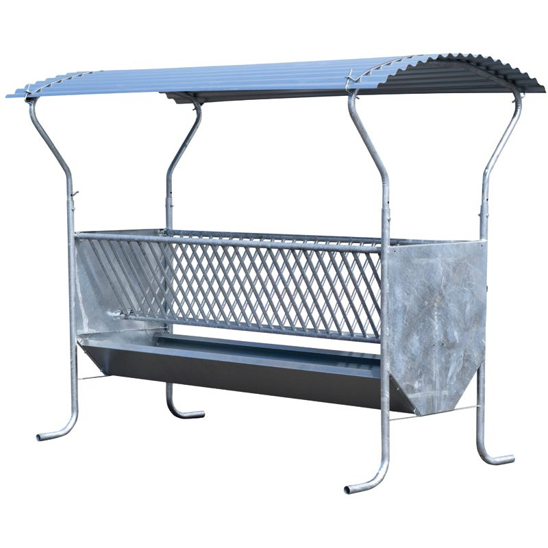 2 m double hay rack on feet for sheep and goats