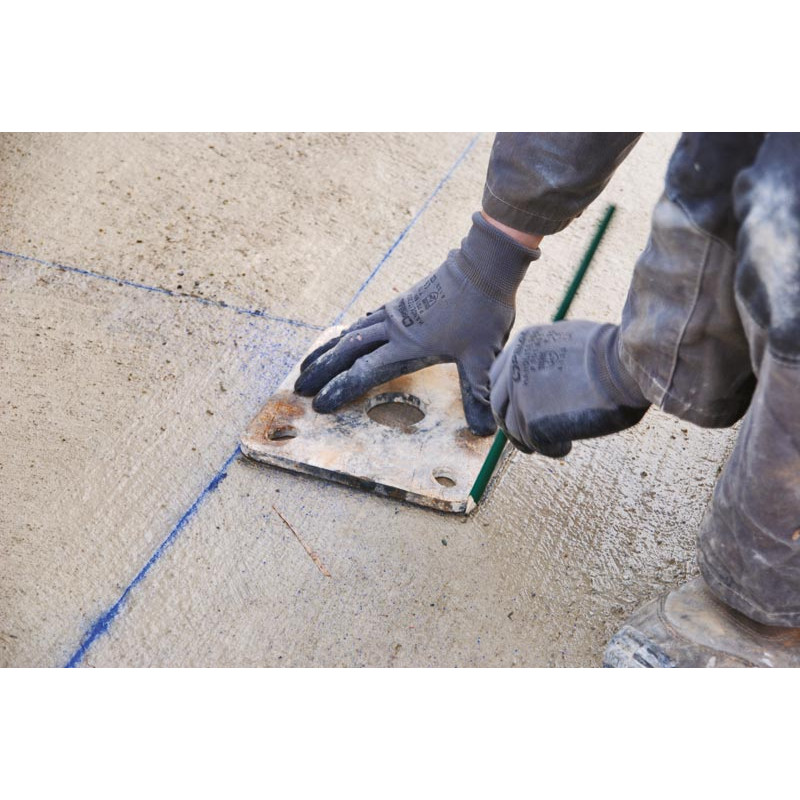 Ø 102 mm bared post on plate - H. 1.68 m - Thick. 4 mm