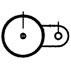 1-way post - Ø 102 mm - to embed 1-way post - Ø 102 mm - to embed