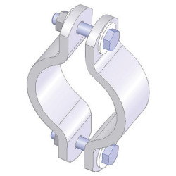 Bracket for Ø 76.1 mm tube fastening